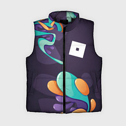 Женский жилет Roblox graffity splash, цвет: 3D-черный