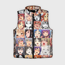 Женский жилет Anime hentai ahegao manga, цвет: 3D-черный
