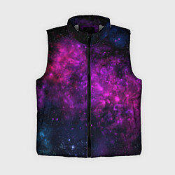 Женский жилет Neon pink nebula, цвет: 3D-светло-серый