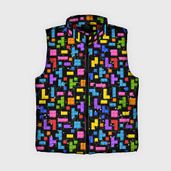 Женский жилет Тетрис лего паттерн
