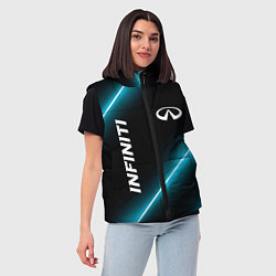 Женский жилет Infiniti неоновые лампы, цвет: 3D-черный — фото 2