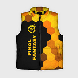 Женский жилет Final Fantasy - gold gradient: по-вертикали, цвет: 3D-черный