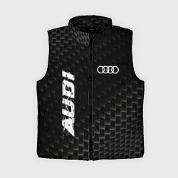 Женский жилет Audi карбоновый фон