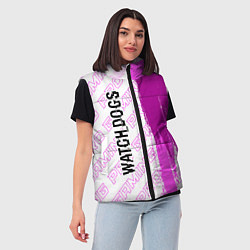 Женский жилет Watch Dogs pro gaming: по-вертикали, цвет: 3D-черный — фото 2