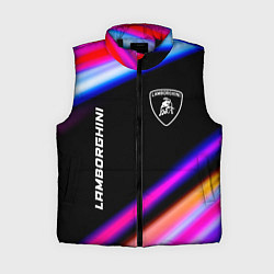 Женский жилет Lamborghini speed lights, цвет: 3D-черный