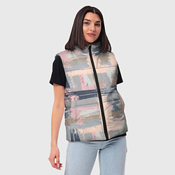 Женский жилет Абстрактная пастель, цвет: 3D-светло-серый — фото 2