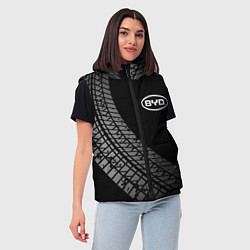 Женский жилет BYD tire tracks, цвет: 3D-черный — фото 2