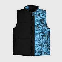 Женский жилет Ахегао из аниме, цвет: 3D-черный