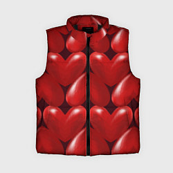 Женский жилет Red hearts