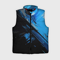 Женский жилет Черно-синяя краска