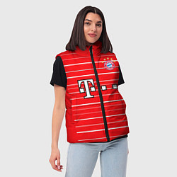Женский жилет Джамал Мусиала Бавария Мюнхен форма 2223 домашняя, цвет: 3D-красный — фото 2