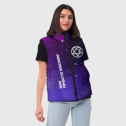 Женский жилет HIM просто космос, цвет: 3D-черный — фото 2