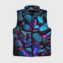 Женский жилет Неоновые камни, цвет: 3D-светло-серый