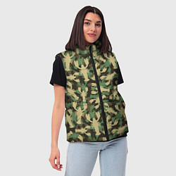 Женский жилет Камуфляж из раков, цвет: 3D-черный — фото 2