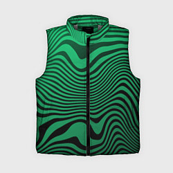 Женский жилет Абстрактный узор волн, цвет: 3D-светло-серый