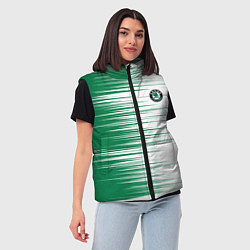 Женский жилет Skoda sign Шкода, цвет: 3D-черный — фото 2