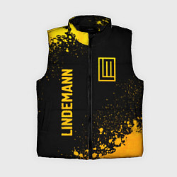 Женский жилет Lindemann - gold gradient: надпись, символ