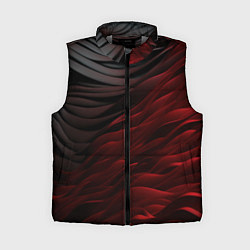 Женский жилет Темно-красная текстура, цвет: 3D-светло-серый