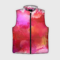 Женский жилет Брызги акварели на белом