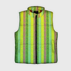 Женский жилет Abstraction green