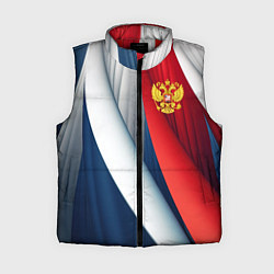 Женский жилет Герб России абстракция