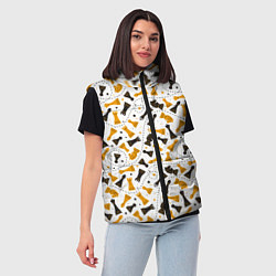 Женский жилет Шахматные фигуры - Chess, цвет: 3D-красный — фото 2