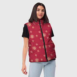 Женский жилет Красный стиль, цвет: 3D-светло-серый — фото 2