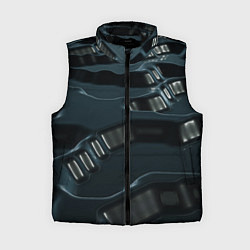 Женский жилет Жидкий металл, цвет: 3D-черный