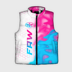 Женский жилет FAW neon gradient style: по-вертикали, цвет: 3D-черный