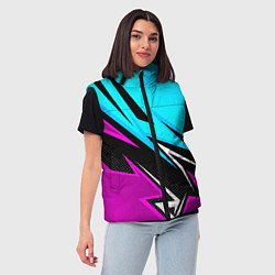 Женский жилет Неоновая униформа для зала, цвет: 3D-черный — фото 2