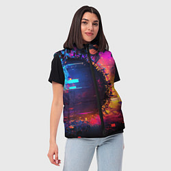 Женский жилет Разрыв измерений, цвет: 3D-черный — фото 2