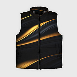 Женский жилет Black gold texture