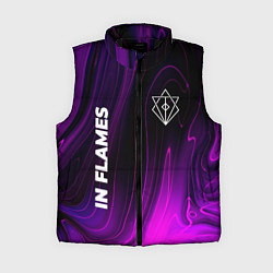 Женский жилет In Flames violet plasma, цвет: 3D-черный