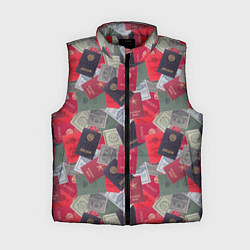 Женский жилет Документы Советского Союза, цвет: 3D-красный