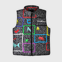 Женский жилет Цифровой шум, цвет: 3D-красный