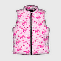 Женский жилет Барби, сердечки и цветочки, цвет: 3D-черный