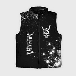 Женский жилет Bullet For My Valentine и рок символ на темном фон, цвет: 3D-черный