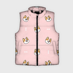 Женский жилет Pink corgi