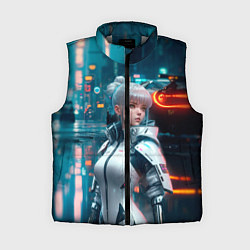 Женский жилет Кибернетический администратор, цвет: 3D-светло-серый