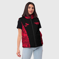 Женский жилет T1 форма red, цвет: 3D-черный — фото 2