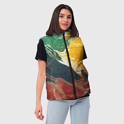 Женский жилет Мраморная радуга, цвет: 3D-светло-серый — фото 2