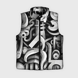 Женский жилет Монохромный паттерн