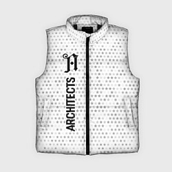 Женский жилет Architects glitch на светлом фоне: по-вертикали, цвет: 3D-черный