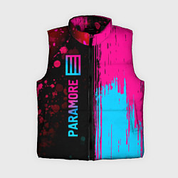 Женский жилет Paramore - neon gradient: по-вертикали, цвет: 3D-черный
