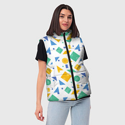 Женский жилет Funny geometry, цвет: 3D-черный — фото 2