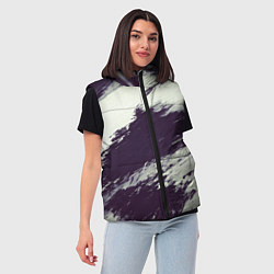 Женский жилет Размазанные мазки, цвет: 3D-черный — фото 2