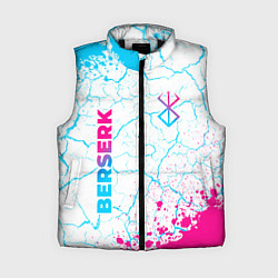 Женский жилет Berserk neon gradient style: надпись, символ, цвет: 3D-черный