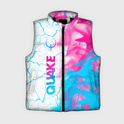 Женский жилет Quake neon gradient style: по-вертикали, цвет: 3D-черный