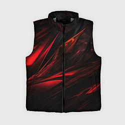 Женский жилет Black red background