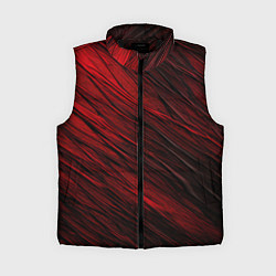 Женский жилет Black red texture, цвет: 3D-черный